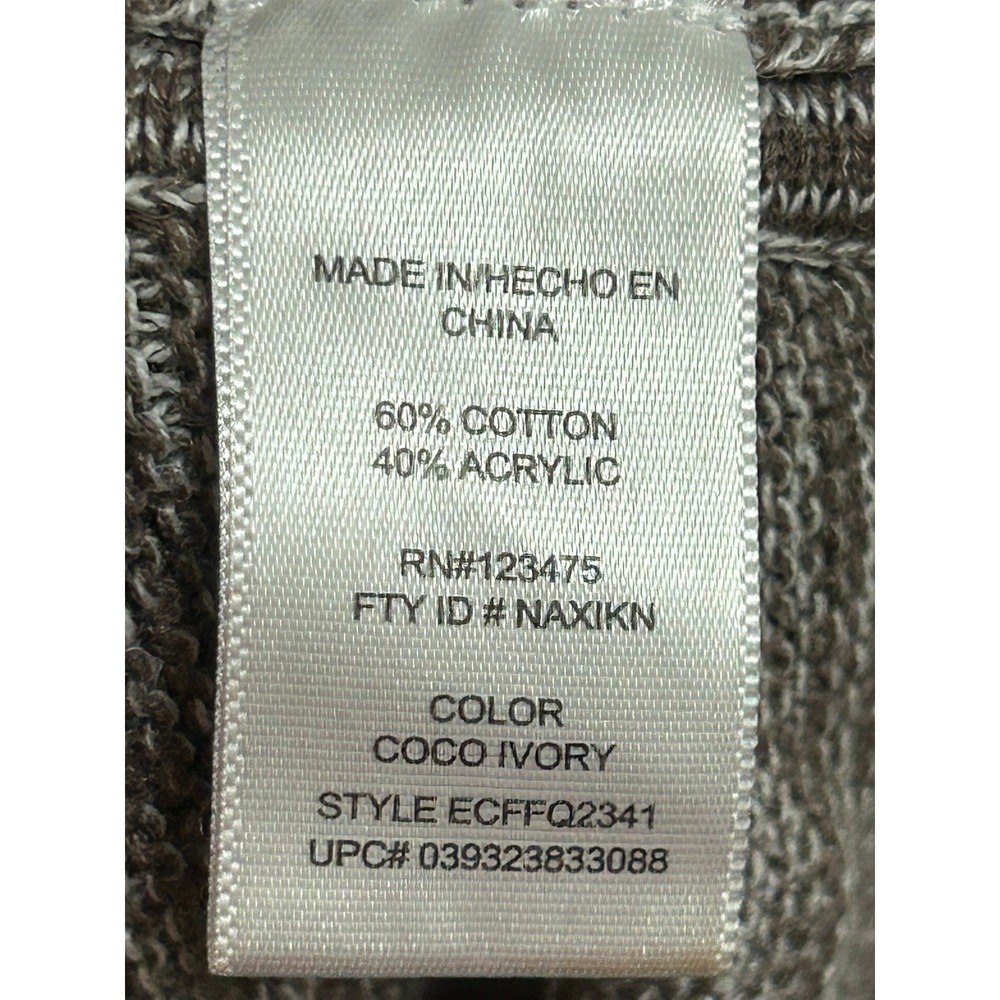 Ellen Tracy Womens Coco Ivory Space Dye Knit Sweater Boat‎ Neck Size Medium - Picture 6 of 8